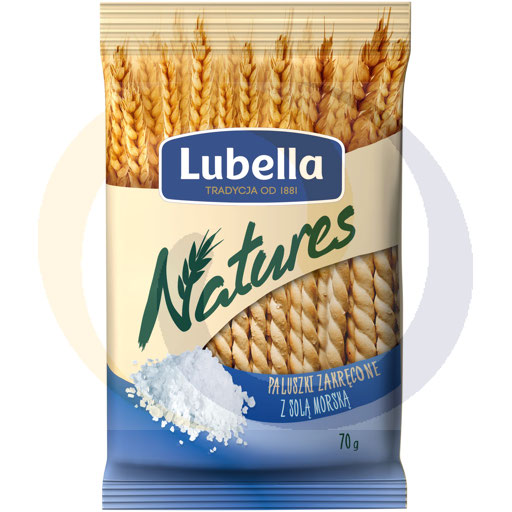 Lubella Natures zoutstokjes met zeezout 70g