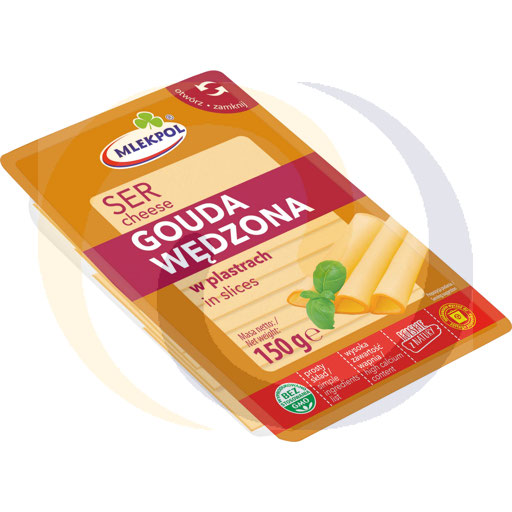 Mlekpol gerookte Gouda in plakjes 150g