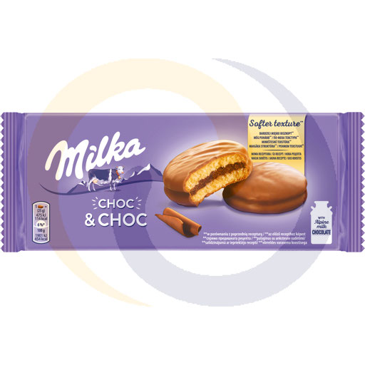 Milka Choc & Choc Sponscakejes met Chocoladevulling 150 g