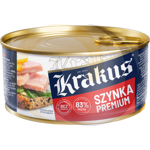 Krakus Gekookte ham in blik 300g