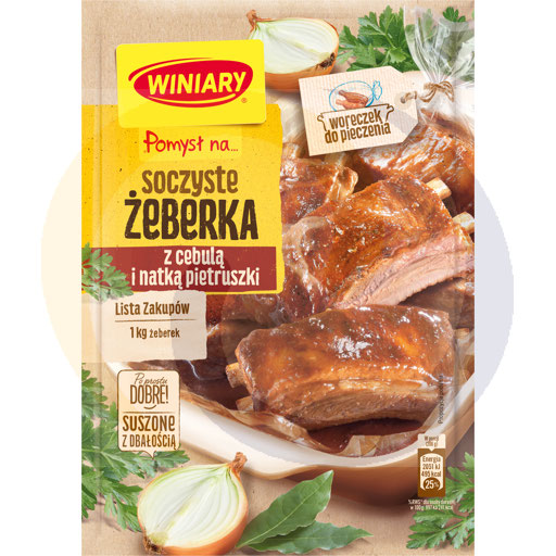 Winiary Idee voor... Sappige Ribs met Ui en Peterselie 28 g