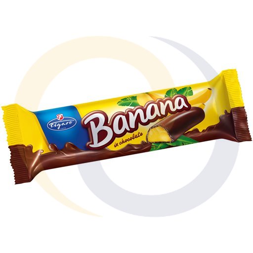 Figaro Schuim Banaan Gelatine Gecoat met Chocolade 25 g