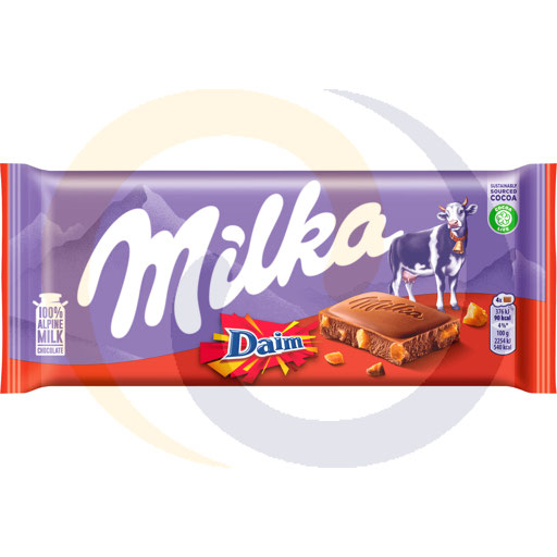 Милка Дайм Альпийский молочный шоколад 100 г