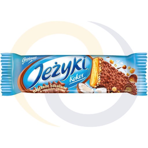 Песочное печенье Jeżyki с кокосом в молочном шоколаде 30 г