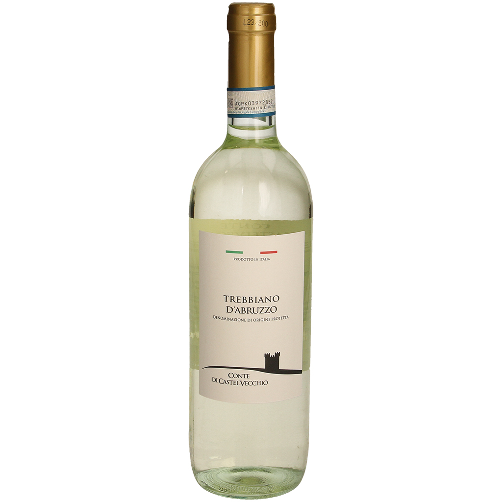 Witte wijn uit Italië, g.U. Trebbiano d'Abruzzo.