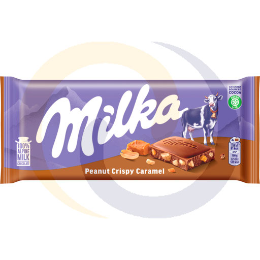 Milka Pinda Krokante Caramel Melkchocolade 90 g
