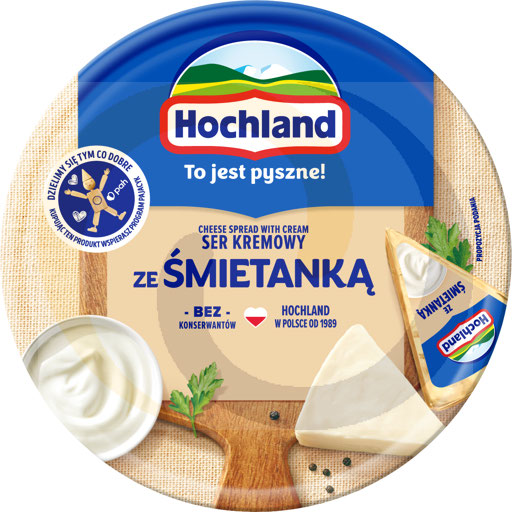 Hochland smeltkaas in rondje room 180g