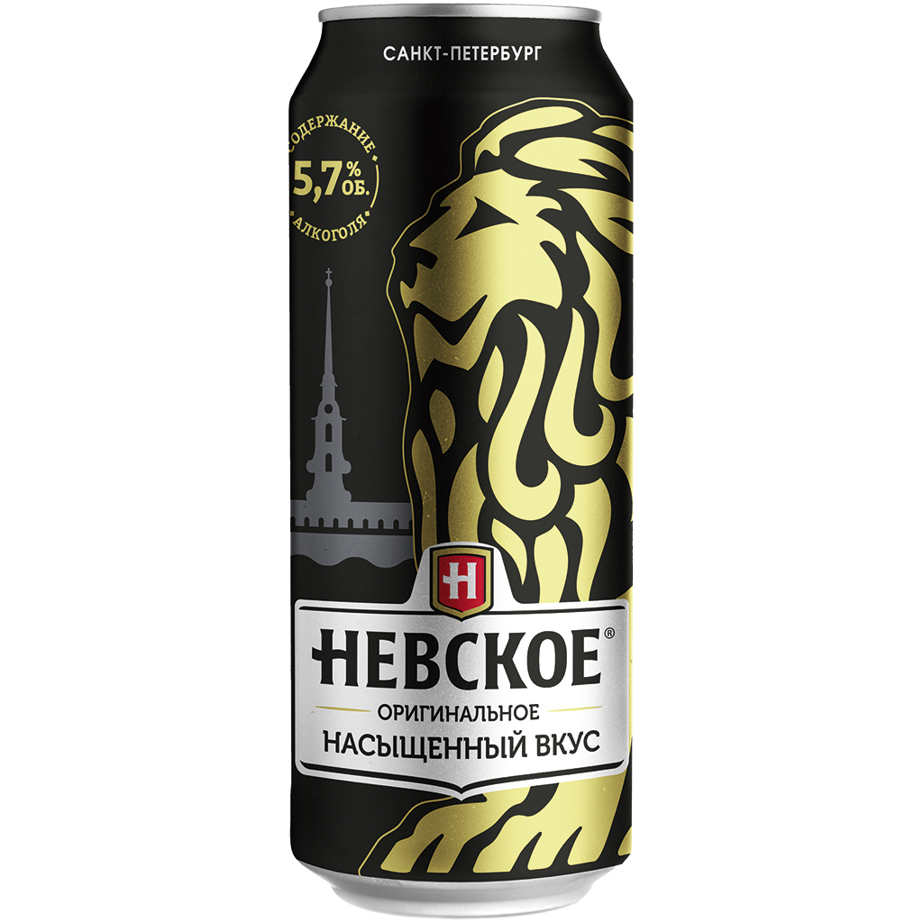 Licht bier "Nevskoye Originalnoye", 5,7% vol.
