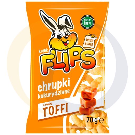 Кукурузные хрустящие снеки Flipsy toffi 70 г / 15 шт Sante