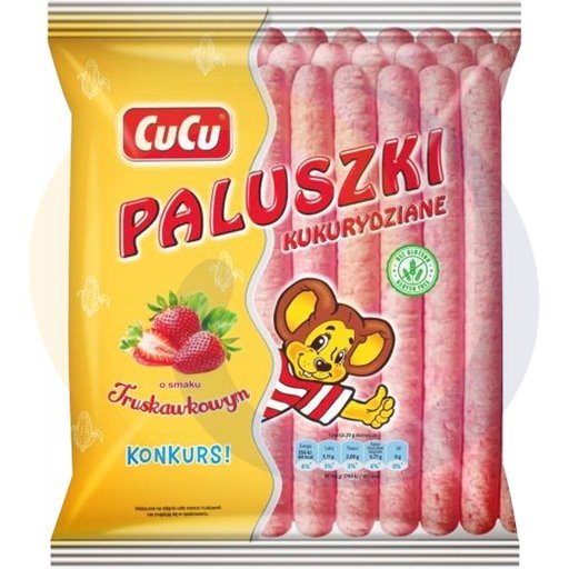 Guzik Cucu maïssticks aardbei 80g