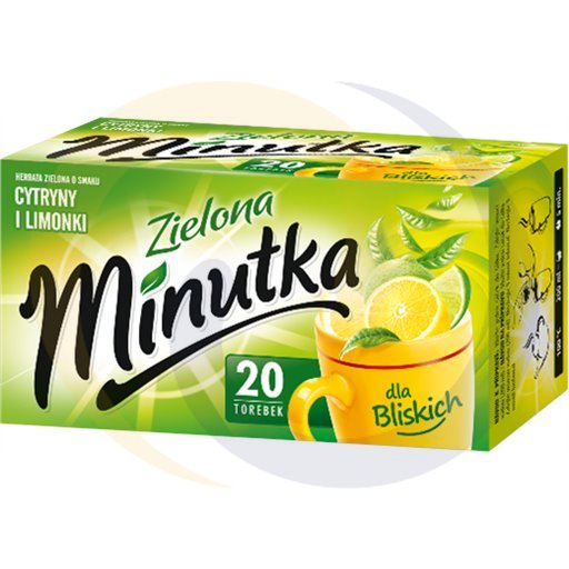 Minutka Groene Thee met Citroen- en Limoensmaak 28 g (20 x 1,3 g)