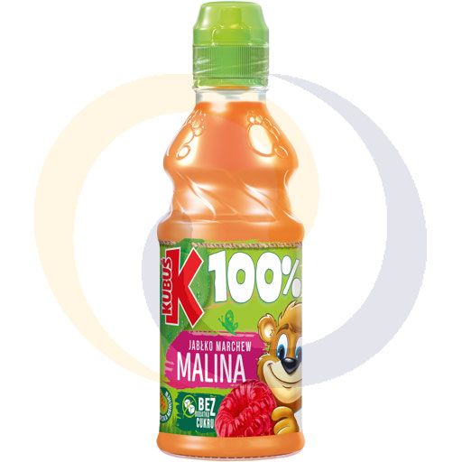 Kubuś sap 100% mout appel wortel pet 0,3l E Maspex