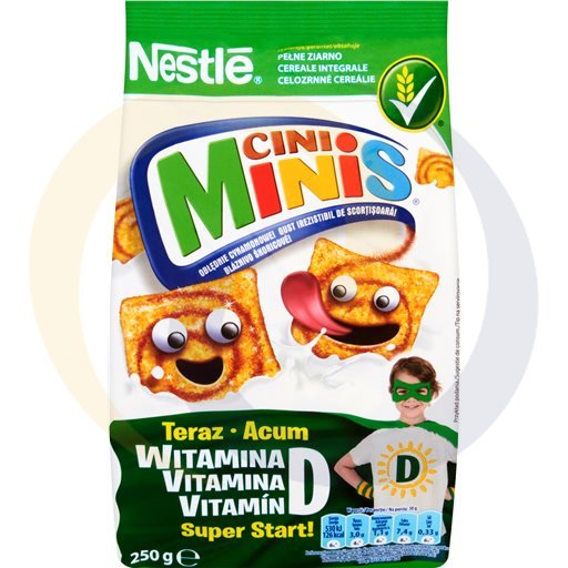 Nestlé Cini Minis Kaneel Smaak Cereal Vierkantjes 250 g