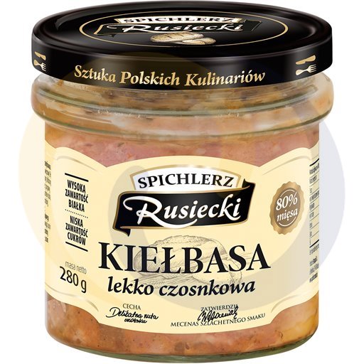 Слегка чесночная колбаса "Гранарий Рус" 0,28 кг / 4 шт. Pama