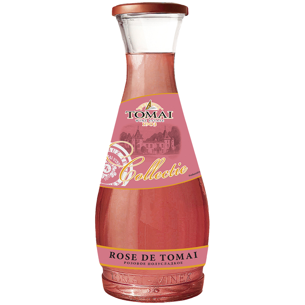 "Rose de Tomai" Розовое полусладкое вино из Молдавии, 12% ал