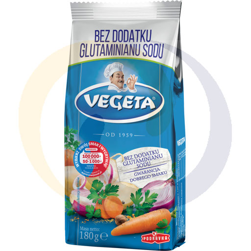Vegeta kruiden b / monosodiumglutamaat 180g / 18 stuks Podra