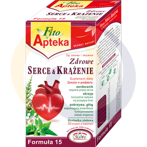 Fito Apteka Gezond Hart & Circulatie Voedingssupplement Kruidenthee 40 g (20 x 2 g)