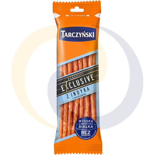 Tarczyński Kalkoen met Varkensvlees Exclusieve Dunne Gerookte Worst 90 g