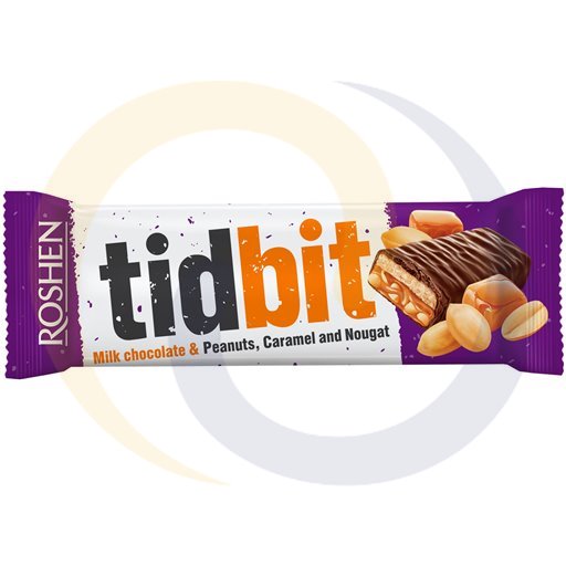 Tidbit karamel met pinda's 50g / 24stuks Roshen
