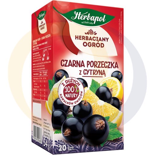 Чай травяной Herbapol Herbaciany Ogród Черная смородина с ли