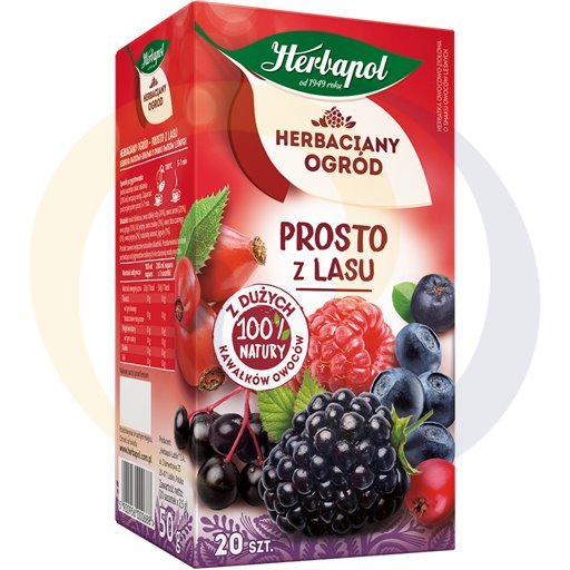 Herbapol Kruidenhof Rechtstreeks uit het Bos Fruit Kruidenthee 50 g (20 x 2,5 g)