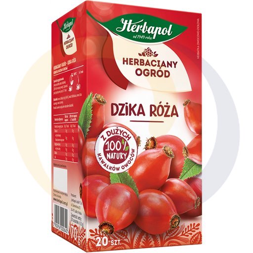 Herbapol Травяной Сад Чай из плодов дикой розы 70 г (20 x 3,