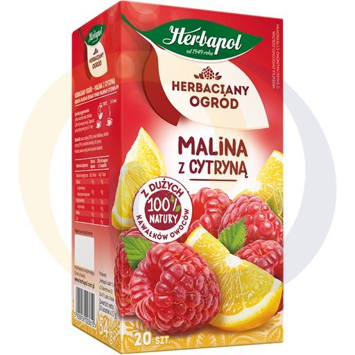 Herbapol Herbaciany Ogród Framboos met Citroen Fruit Kruidenthee 54 g (20 x 2,7 g)