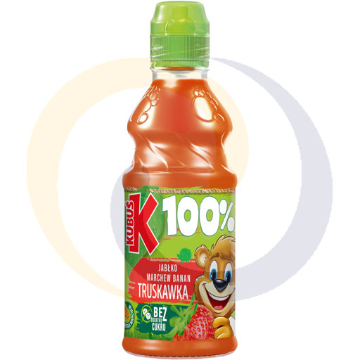 Кубу сок 100% яблоко-апрель-банан-трус. 0.3л / 12шт E Maspex