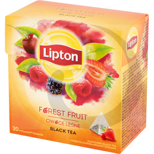 Lipton Bosvruchten Geurende Zwarte Thee 34 g (20 Theezakjes)