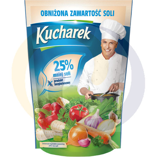 Приправа Кухарек сниженное содержание соли 150г / 20шт Прыма