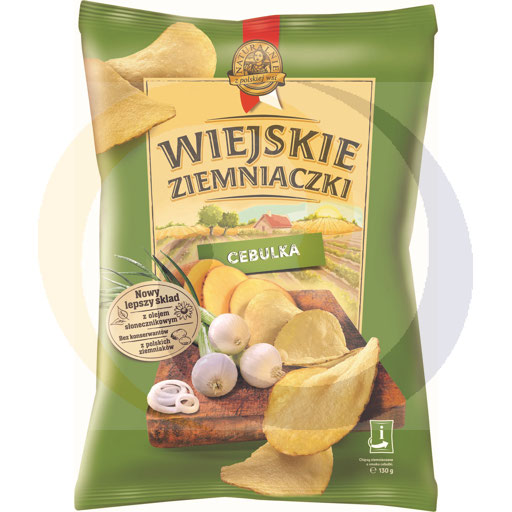 Картфельные чипсы с луком 130 г / 10 шт Lorenz