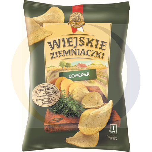 Картофельные чипсы с укропом 130г / 10шт Lorenz