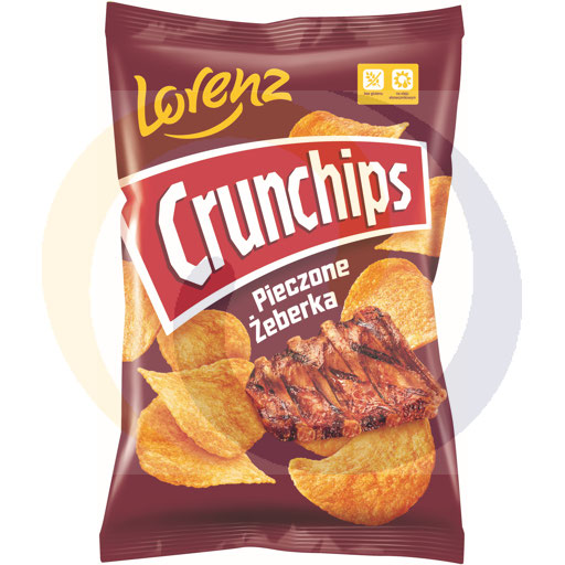 Lorenz Crunchips chips met gebakken ribbelsmaak 140g