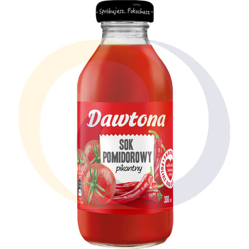 Острый томатный сок, стекло, 0,3л/12 шт. Dawtona