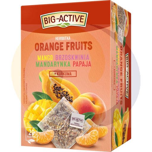 Big-Active vruchtenthee sinaasappel 40g