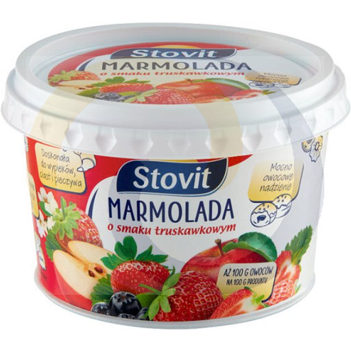 Aardbeienjam 240g/8st kop Stovit