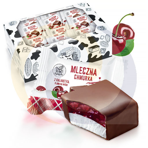 Melkachtige wolk met kersenaroma jelly 1kg Aim Foods