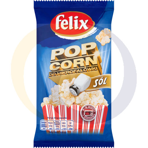 Zoute magnetron popcorn 90g Felix