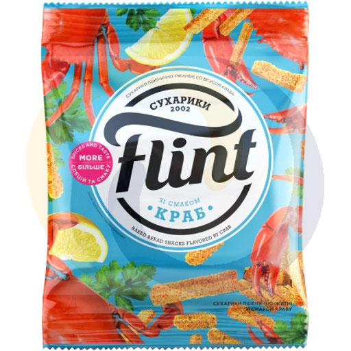 Пшенично-ржаные крекеры со вкусом краба 70 г/22 шт. Flint