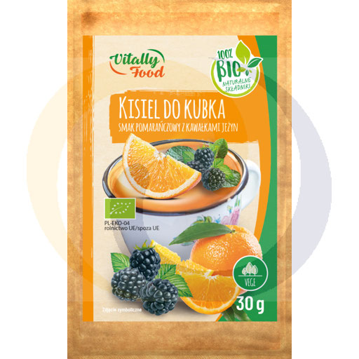 Органическое апельсиновое желе с ежевикой 30г/20шт Wodzisław