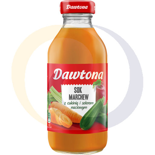 Морковный сок с сахаром и солью. Стекло 0,3 л/12 шт. Dawton