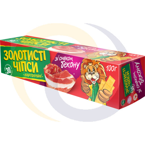 Gouden Chips met bacon smaak 100g/24sJaivir