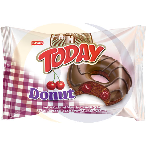 Elvan donut met kersensmaakvulling 50g