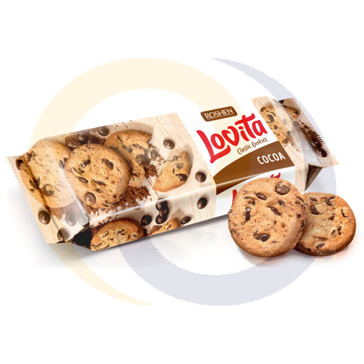 Lovita Classic Koekjes met cacaodruppels 150g Roshen