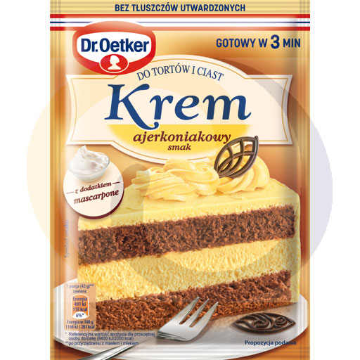 Dr.Oetker advocaatvulling voor taarten en cakes 105g