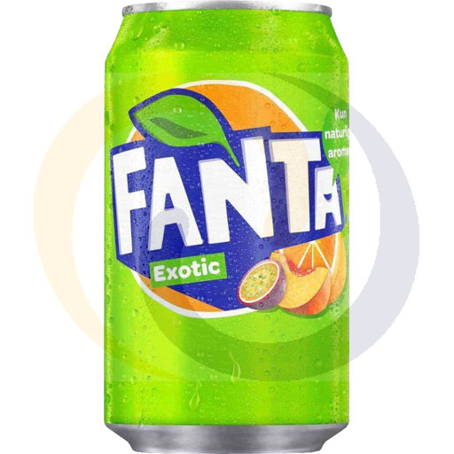 Газированный напиток. Fanta Exotic банка 0,33л/24шт. Coca-Co