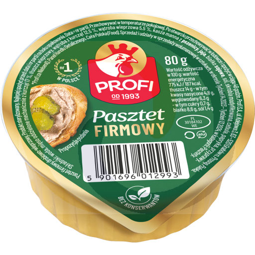 Profi merk gevogelte en varkensvlees paté 80g/28stuks