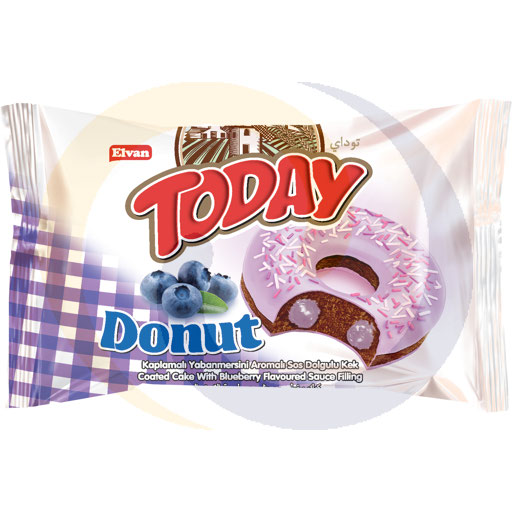 Elvan donut met bosbessensmaakvulling 50g