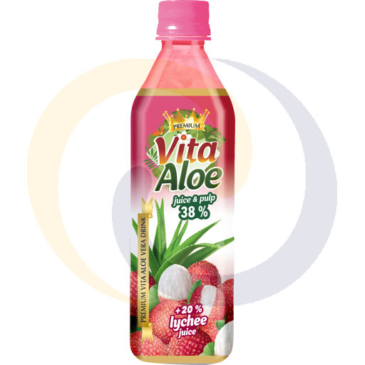 Aloë drank 38% Lychee Vita Aloë 0,5l Allcor