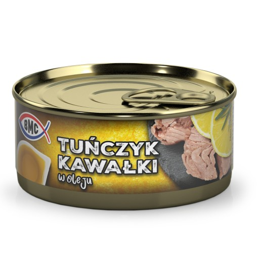 Stukjes tonijn in olie